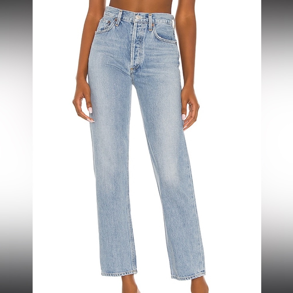 AGOLDE Cherie high rise jeans in color Merit
